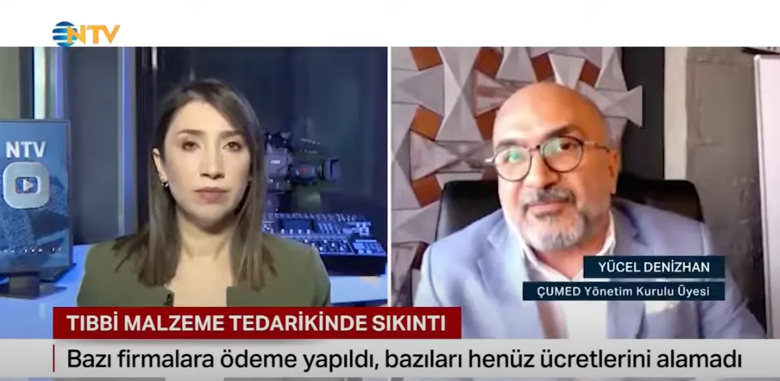 NTV Haber'de tıbbi malzeme tedariki